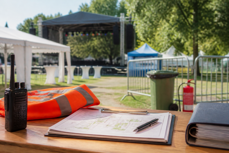 KI-generiertes Symbolbild zu Vereinsfest planen: Genehmigungen, Sicherheit und Organisation im Griff