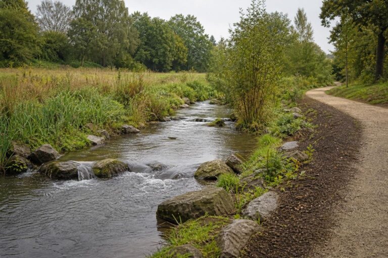 KI-generiertes Symbolbild: Heimanngraben in Dortmund-Mengede wird naturnah umgebaut