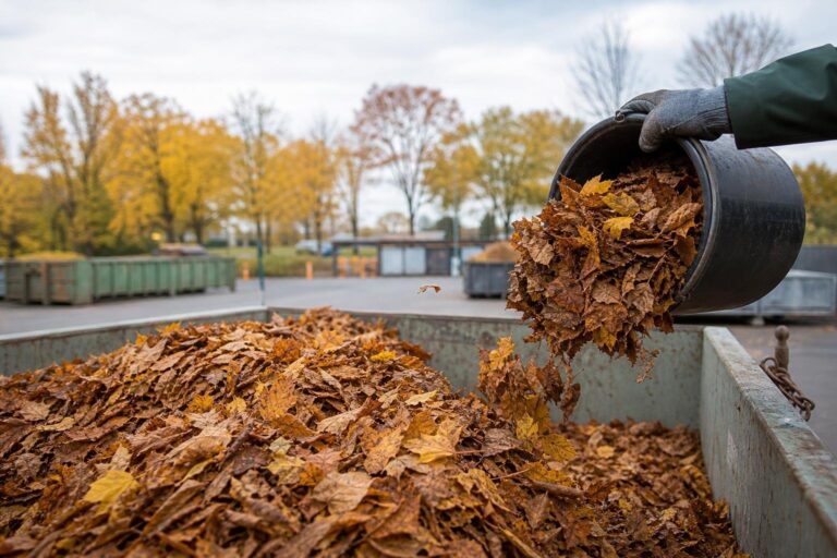 KI-generiertes Symbolbild: Holzwickede nimmt Laub an zwei Samstagen kostenlos an